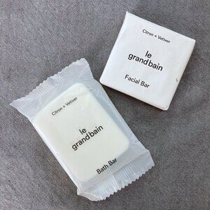 LE GRAND Bain (Sheraton) - Lot of 2 - 1 BATH and 1 FACIAL Bar, Travel Size